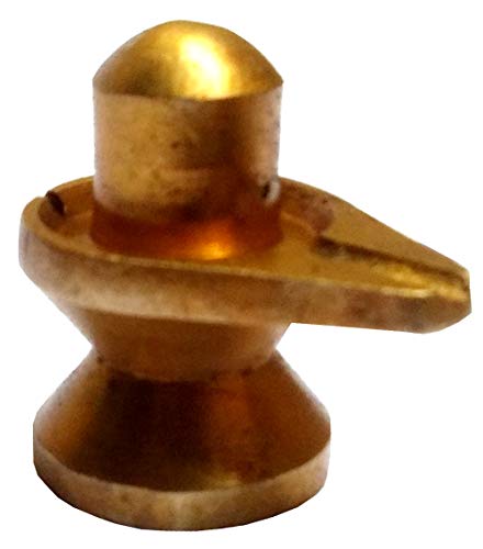 Purpledip Brass Sivaling: Mini Statue for Home, Car or Office (11829) von Purpledip