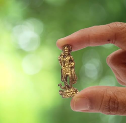 Purpledip Seltene Miniatur-Statue Murugan Karthikeya, einzigartiges Sammlerstück, Geschenk (11407) von Purpledip