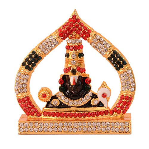 purpledip Hindu Religiösen Gott Kalachakra Balaji Miniatur Statue Idol für Auto Armaturenbrett, Shop Counter/Regal, oder Büro Tisch (10993) von Purpledip