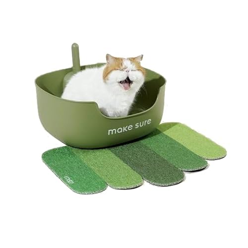 Purpurra – LITE Katzentoilette mit Streuschaufel, 3 Farben (Grün) von Purpurra