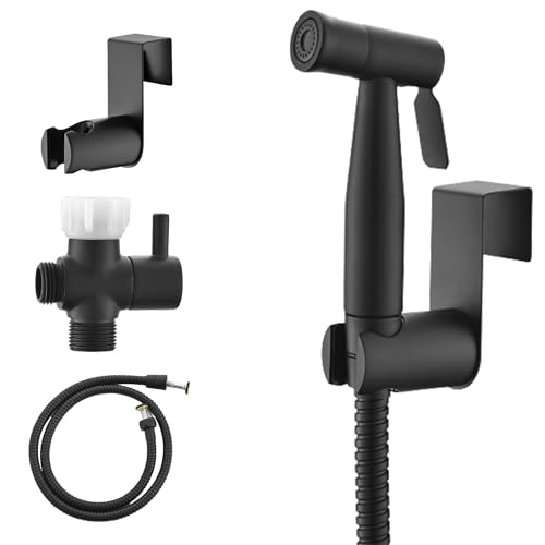 Purrfectzone Bidet-Sprühgerät für die Toilette, tragbares Bidet-Sprühset, einfach zu installieren, Bidet-Sprühgerät aus Edelstahl mit einstellbarem Durchfluss, Windelsprüher aus Edelstahl von Purrfectzone