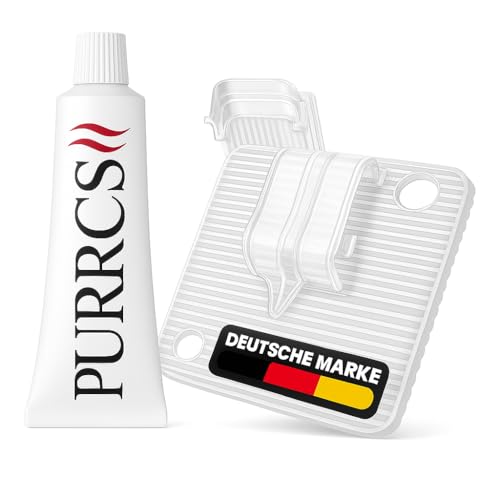 Purrics 75 transparente Klebehaken & Silikonkleber [60ml] zur Befestigung von Katzennetzen für Balkon ohne Bohren I Outdoor Klebehaken auch für Lichterketten & Dekorationen von Purrics