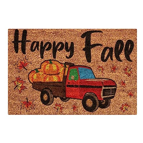40x60cm Halloween Fußmatte Thanksgiving Fussmatte InnenTeppiche rutschfeste Türmatte Herbst Fußmatten Halloween mit Kürbisse Muster Waschbar Fussabtreter für Innen und Außen, Flur, (01-D, One Size) von Pursuit-W