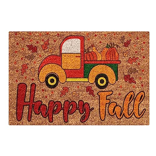 40x60cm Halloween Fußmatte Thanksgiving Fussmatte InnenTeppiche rutschfeste Türmatte Herbst Fußmatten Halloween mit Kürbisse Muster Waschbar Fussabtreter für Innen und Außen, Flur, (01-F, One Size) von Pursuit-W