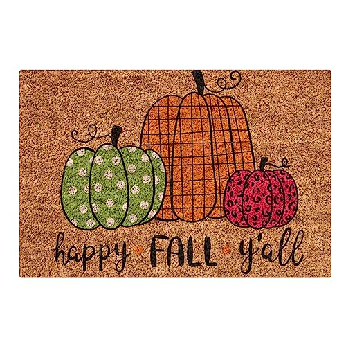 40x60cm Halloween Fußmatte Thanksgiving Fussmatte InnenTeppiche rutschfeste Türmatte Herbst Fußmatten Halloween mit Kürbisse Muster Waschbar Fussabtreter für Innen und Außen, Flur, (02-D, One Size) von Pursuit-W