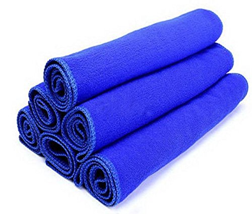 Pursuit-W 1 Stück Mikrofasertücher Auto Trockentuch Putztücher 30 x 30 cm Weiches Reinigungstuch Autotuch für Haushaltsreinigung Autopflege, Auto Poliertuch zur Reinigung (Blue, One Size) von Pursuit-W