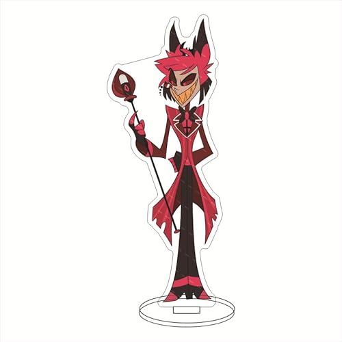 Puruuige BHazbin Hote Acryl-Figur, Ständer, Modell Engel Staub, Acryl, Peripherieständer, Anime-Figur, stehende Figur, Ornamente, 16 cm von Puruuige