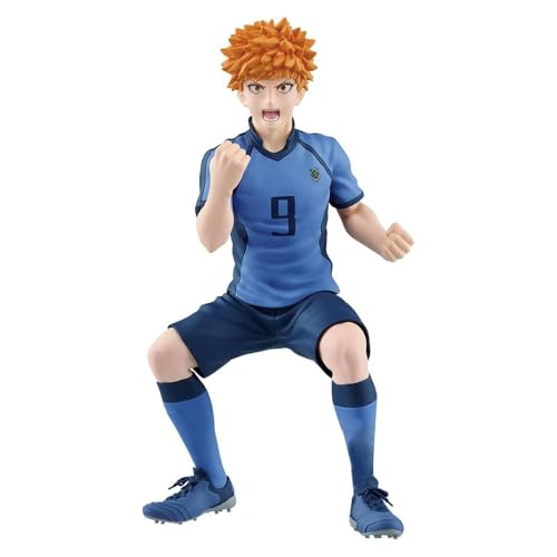 Puruuige Blue Lock Kunigami Rensuke Figur Modell Anime Kunigami Rensuke Figur PVC Kicking Soccer Position Charakter Statue Sammlerstück Skulptur Dekorationen von Puruuige