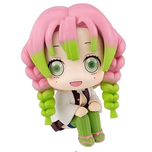 Puruuige Kanroji Mitsuri Look Up Figur 10 cm Mitsuri Q Version Anime Figur Modell Mini Cartoon Charakter Kuchen Topper Figur Sammlerstück Dekoration Geschenke von Puruuige