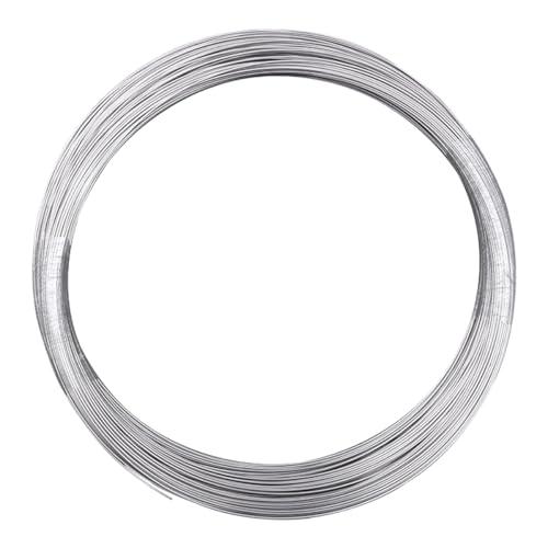 0.4mm（0.3kg）300m,Purzen Weicher Edelstahl Draht 304 perfekt für Schmuckherstellung, Basteln und Floristik 0,6mm von Purzen