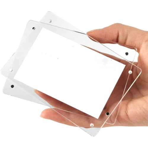 Purzen Acryl-Fotorahmen, doppelseitiger Bilderrahmen mit magnetischem, klarem rahmenlosem Desktop-Fotoblock,40x60mm Purzen Acryl-Fotorahmen, doppelseitiger Bilderrahmen mit magnetischem, klarem rahmenlosem Desktop-Fotoblock,40x60mm von Purzen