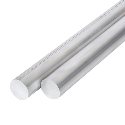 Purzen Aluminium Rundstab Rohre für Maschinenbau Automobilindustrie Architektur Dekoration Möbelbau Garten DIY,12.5mm x 500mm 4 pcs von Purzen