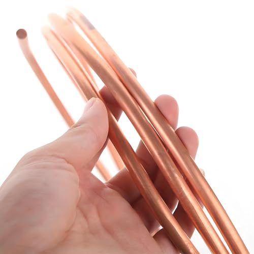 Purzen Weiches Kupferrohr In Spule Flexibles Langlebiges Korrosionsbeständiges Rohr Für Kühlung Klimaanlage Sanitär DIY Elektrik Wärmeübertragung Wohn Und Industrie Anwendungen,2.2mm*0.5mm*10m Purzen Weiches Kupferrohr In Spule Flexibles Langlebiges Korrosionsbeständiges Rohr Für Kühlung Klimaanlage Sanitär DIY Elektrik Wärmeübertragung Wohn Und Industrie Anwendungen,2.2mm*0.5mm*10m von Purzen