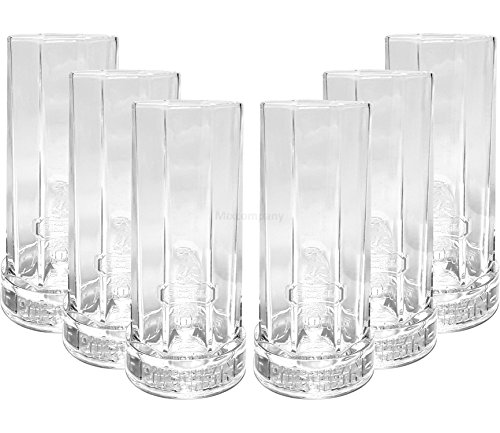 Puschkin Vodka Longdrink Glas Gläser-Set - 6x Gläser 2/4cl geeicht von Puschkin