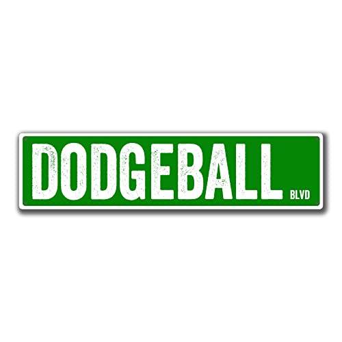 Dodgeball Blvd Metall-Blechschild für Straße, Garage, Wohnzimmer, Badezimmer, Garten, Heimkunst, Wanddekoration, Poster, Geschenk, 40,6 x 10,2 cm Dodgeball Blvd Metall-Blechschild für Straße, Garage, Wohnzimmer, Badezimmer, Garten, Heimkunst, Wanddekoration, Poster, Geschenk, 40,6 x 10,2 cm von PuseTaer