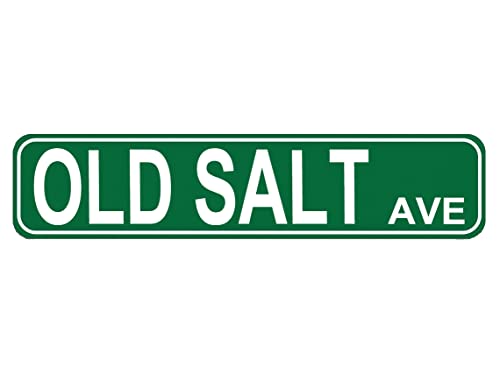 Old Salt Ave Straßenschild hochwertiges Metallschild Old Salt Ave Straßenschild Neuheit Schild für Bauernhaus Garage Wanddekoration Blechschild 40,6 x 10,2 cm Old Salt Ave Straßenschild hochwertiges Metallschild Old Salt Ave Straßenschild Neuheit Schild für Bauernhaus Garage Wanddekoration Blechschild 40,6 x 10,2 cm von PuseTaer