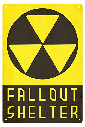 PuseTaer Metall-Blechschild mit Aufschrift "Warning Nuclear Radiation Fallout Shelter", Labor, Heimtor, Metalldekoration, 30,5 x 20,3 cm PuseTaer Metall-Blechschild mit Aufschrift "Warning Nuclear Radiation Fallout Shelter", Labor, Heimtor, Metalldekoration, 30,5 x 20,3 cm von PuseTaer