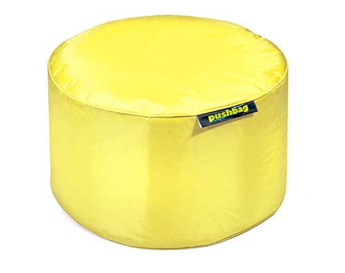 pushbag Kindersitzsack, 100% Polyester, Gelb, 50 x 50 cm von Pushbag
