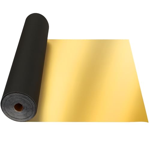 Pushglossy EVA-Schaumstoffrolle, dünne Schaumstoffplatte für Handwerk und Kunst, Cosplay-Kostüm, Rüstung, DIY-Projekte (Gold, 2 mm x 60 cm x 9,1 m) von Pushglossy