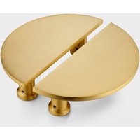 Vollmond Runde Goldtürgriffe, Massives Messing, Halbkreisförmig, Schrank-Garderobe, Eclipse-Schrankgriffe, Halbkreis-Mondgriff von PushkaHome
