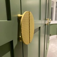 1 Paar Halbmond Möbelgriffe | Passt Rücken An Rücken. Geeignet Für Glastüren, Schrankgriffe, Kleiderschrankgriffe, Schubladenknäufe von PushkaHome