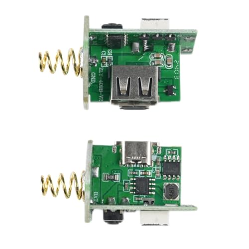 Puthernm 18650 Lithium-Batterieladegerätmodul Ladeplatine für 18650/26650 Batterien Taschenlampenzubehör Antriebsmodul Controller mit Doppelschutzfunktion Typ-C Eingangsschnittstelle USB 5V 1A von Puthernm