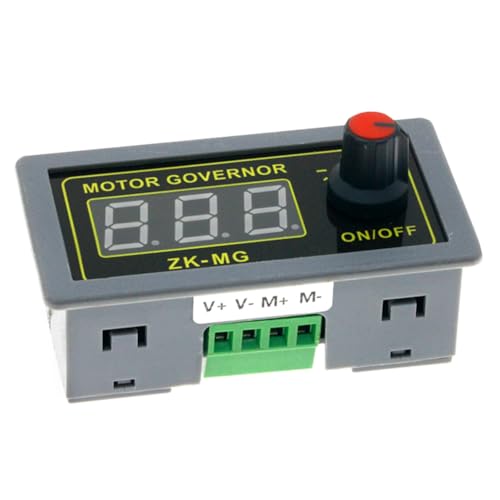 Puthernm DC Motor Geschwindigkeitsregler PWM-Steuerung PWM Einstellbare Geschwindigkeit Digitalanzeige Encoder Tastverhältnis Frequenz -MG Einstellbarer PWM Motorregler 12V 24V von Puthernm