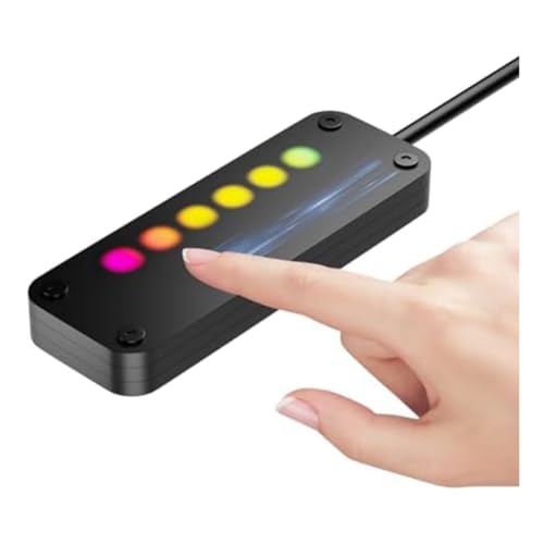 Puthernm PC Power Control Touch-Schiebesteuerung PC Power Desktop-Computer Externe Power SW Power LED An/Aus mit 4M-Kabeln Einfache Installation Einfach zu Bedienen von Puthernm