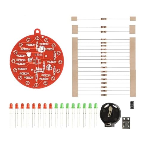 Puthernm Red Board Weihnachtsbaum NE555 Blinklichter Hängeschaltung Fun DIY Electronic Production Kit Tragbares, Kit A Langlebig, Einfach zu Installieren und Einfach zu Verwenden Puthernm Red Board Weihnachtsbaum NE555 Blinklichter Hängeschaltung Fun DIY Electronic Production Kit Tragbares, Kit A Langlebig, Einfach zu Installieren und Einfach zu Verwenden von Puthernm