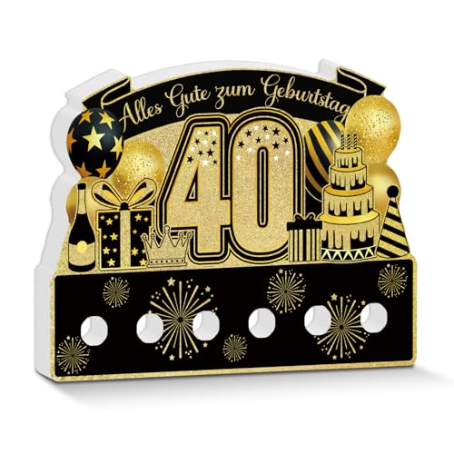 Putuo Decor Geburtstag Tischdeko Schwarz Gold mit Geldfach – Alles Gute zum Geburtstag Party Dekoration 40 Jahre Jubiläum für Männer Frauen Putuo Decor Geburtstag Tischdeko Schwarz Gold mit Geldfach – Alles Gute zum Geburtstag Party Dekoration 40 Jahre Jubiläum für Männer Frauen von Putuo Decor