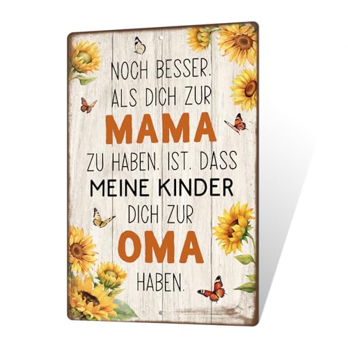 Putuo Decor Mama Oma Metallschild "Noch besser als dich zur Mama zu haben" Mutter Oma Geschenk, Vintage Schild als Geschenk und Dekoration zum Thema Mutter Putuo Decor Mama Oma Metallschild "Noch besser als dich zur Mama zu haben" Mutter Oma Geschenk, Vintage Schild als Geschenk und Dekoration zum Thema Mutter von Putuo Decor