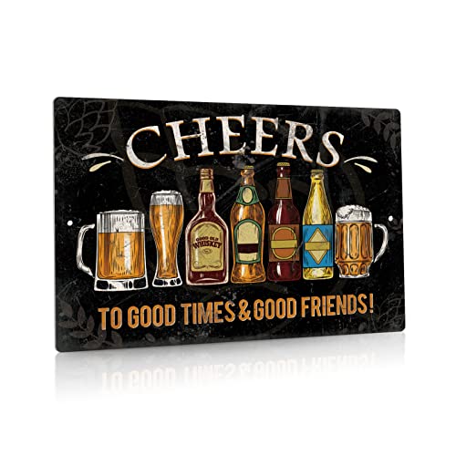 Putuo Decor Metall-Blechschild "Cheers", 20,3 x 30,5 cm von Putuo Decor
