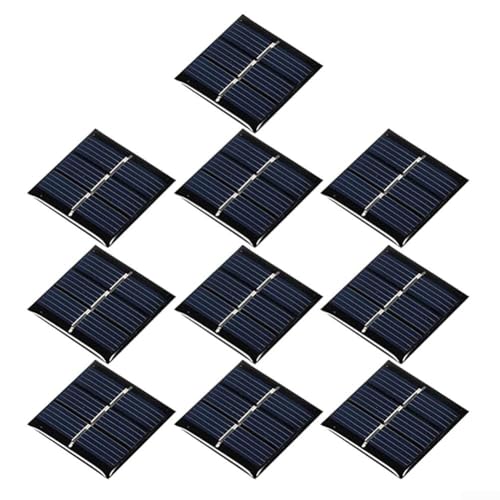 10 Solarzellen, 1 5 V, 60 mA, 0 09 W, geeignet für DIY-Elektroprojekte und Solaranwendungen 10 Solarzellen, 1 5 V, 60 mA, 0 09 W, geeignet für DIY-Elektroprojekte und Solaranwendungen von Puupaa