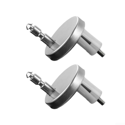 2 Stück Edelstahl WC Deckel Schrauben Clips für schnelle und sichere Montage (60mm) von Puupaa