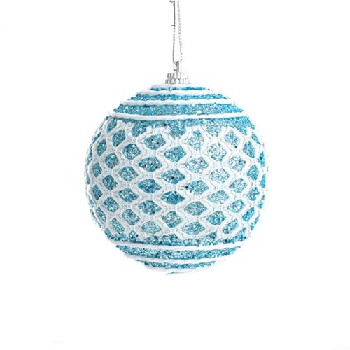 8 cm Schaumstoff-Weihnachtskugeln, Baumschmuck, festliche hängende Dekorationen, Urlaubsparty-Zubehör (blau) von Puupaa