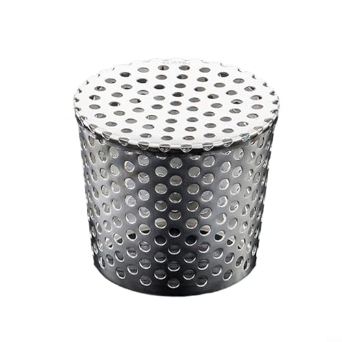 Abflussabdeckungen für den Außenbereich, quadratischer Laubschutz, Edelstahl, Anti-Blockierung, verhindert Ablaufverstopfungen, Fallrohre (83 mm) von Puupaa