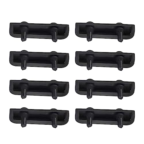 Air Fryer Gummi-Stoßstangen, Air Fryer Tray Gummi Ersatzteile Zubehör, kratzfeste Schutzabdeckungen für Air Fryer Grill Pan Schutz - 8 Stück von Puupaa