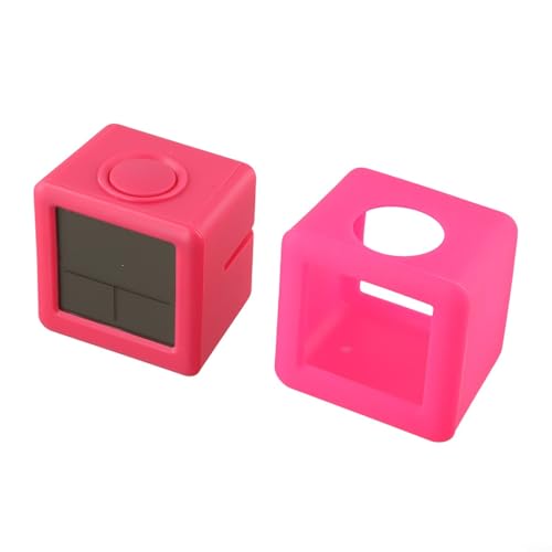 Digitaler LCD-Wecker mit schlankem Design in weichem Silikonmaterial (rot) von Puupaa