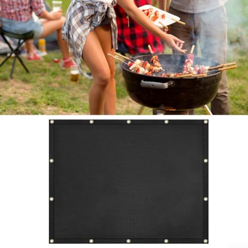 Feuerfester Schutz für Grill, schützt Deck und Geländer vor hohen Hitzestufen (91,5 x 122 cm) von Puupaa