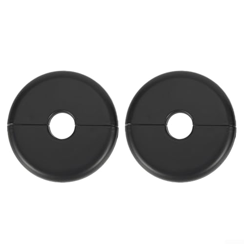 Heizkörperrohrabdeckungs-Set, leichter Kunststoff, für Rohre mit 15 mm Durchmesser, Schwarz, 2 Stück Heizkörperrohrabdeckungs-Set, leichter Kunststoff, für Rohre mit 15 mm Durchmesser, Schwarz, 2 Stück von Puupaa