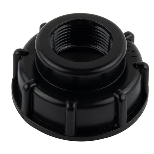IBC Behälteradapterkappe für S60x6 Tank, 1-Zoll-Buchse, kompatibel mit PPR-, PVC- und Metallrohrverschraubungen (1) von Puupaa