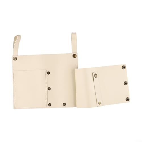 Outdoor-Stuhl-Organizer-Tasche, halten Sie Ihre wichtigen Dinge griffbereit mit dieser Aufbewahrungslösung mit mehreren Taschen (Reisweiß) von Puupaa