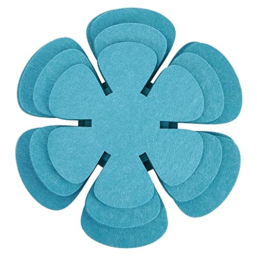 Pfannenschutz-Pads, größere und dickere Pfannenschutz-Pads, 3 verschiedene Größen, 20,3 cm, 20,3 cm, 25,4 cm, 30,5 cm, zum Schutz und Trennen von Töpfen und Pfannen, Seeblau, 12 Stück Pfannenschutz-Pads, größere und dickere Pfannenschutz-Pads, 3 verschiedene Größen, 20,3 cm, 20,3 cm, 25,4 cm, 30,5 cm, zum Schutz und Trennen von Töpfen und Pfannen, Seeblau, 12 Stück von Puupaa