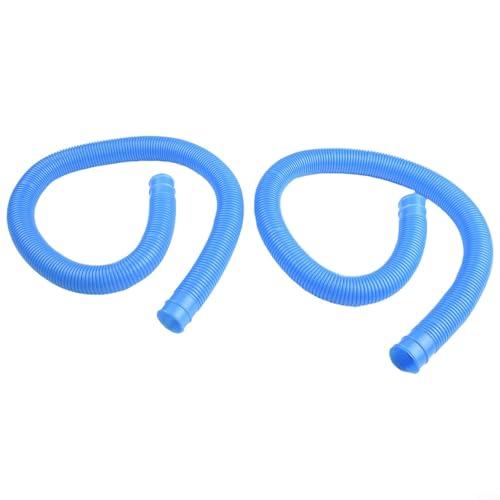 Poolpumpen-Filterschläuche, 3,2 cm Durchmesser, kompatibel mit 330, 530, 1000 GPH und transparenten Kartuschenpumpenmodellen (blau), 2 Stück von Puupaa