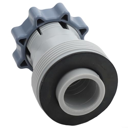 Puupaa 4572 Pool Schlauch Adapter Schwimmbad Anschluss für 3.8 cm bis 3.2 cm Ventil Armatur Rückspülanlage Sanitärteile Grau von Puupaa