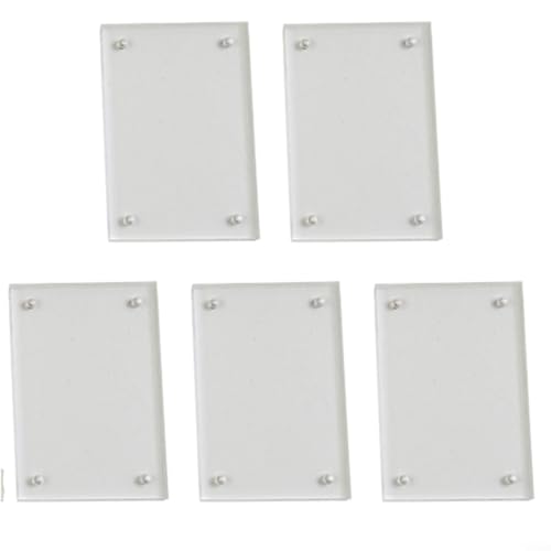 Puupaa 5 x Acryl-Bilderrahmen, doppelseitiger Bilderrahmen mit magnetischem, vertikalem horizontalem Display, Bildhalter, transparenter Desktop-Ständer (10 x 15 cm) von Puupaa