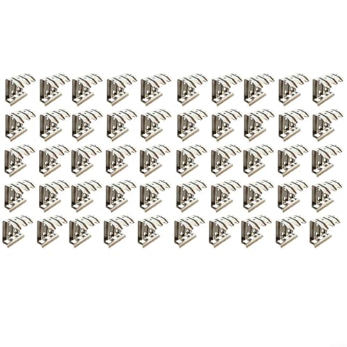 Puupaa 50 Stück 304 Edelstahl Photovoltaik-Wasserführungsclips für Solarmodule mit dreifachen Entwässerungskanälen (35 mm) von Puupaa