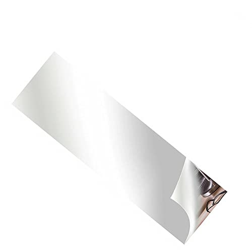 50 x 200cm Spiegel-Wandaufkleber in voller Länge, Ganzkörperspiegel, Selbstklebende Flexible Spiegelblätter, DIY-Wanddekoration, Spiegel, abnehmbare Spiegelaufkleber ohne Glas, 0,1 mm von Puupaa
