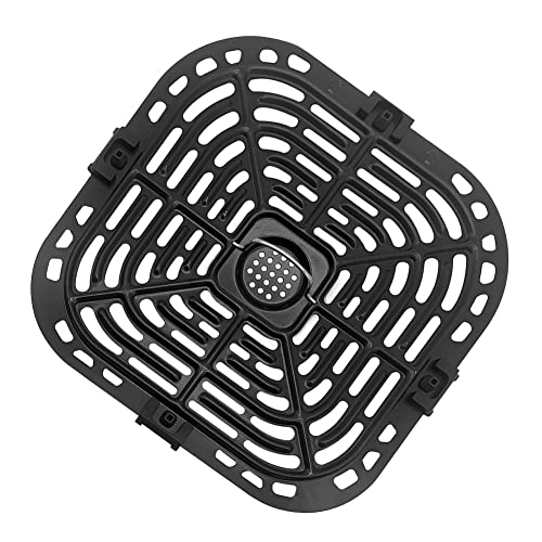 Puupaa Air Fryer Plate, Air FryerTray Ersatz Luftfritteuse Grillpfanne Antihaftbeschichtung von Puupaa