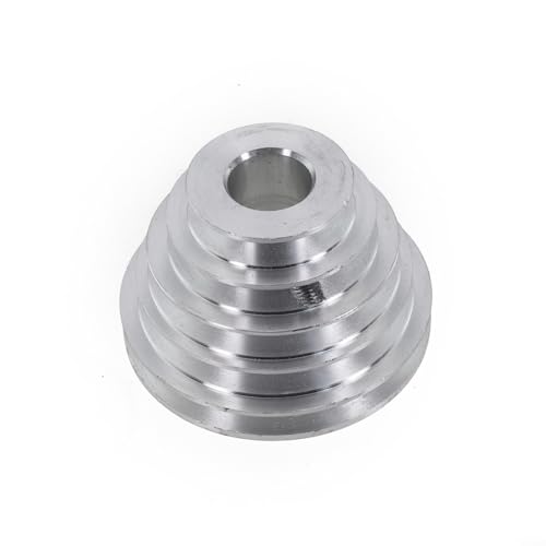 Puupaa Aluminium-Pagoden-Riemenscheibe, 14 mm/22 mm, Set für Tischbohrmaschine, V-förmiger Zahnriemenantrieb (22 mm) von Puupaa